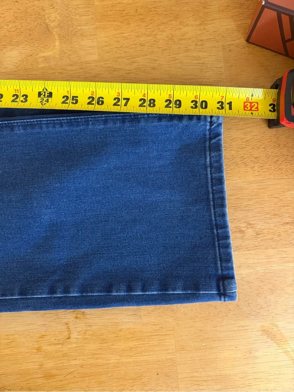 Mott & Bow Slim Straight Leg Jeans 35x31 Denim Stretch Dark Wash